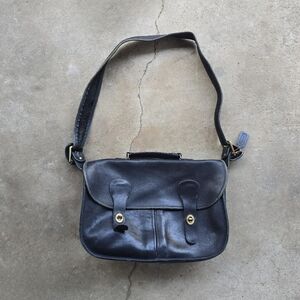 Vintage Coach Musette Messenger Bag Black 6704 Made In USA Briefcase